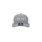 🧢 BEGRÄNSAD TID: 50 % RABATT! ✨ Broderad truckerkeps med texten ”I Fix Shit” – andningsbart nätmaterial, solskydd, en iögonfallande och rolig present 🛠️