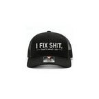 🧢 BEGRÄNSAD TID: 50 % RABATT! ✨ Broderad truckerkeps med texten ”I Fix Shit” – andningsbart nätmaterial, solskydd, en iögonfallande och rolig present 🛠️