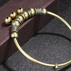 ✨ BEGRÄNSAD TID: 50 % RABATT! ✨ Justerbart armband med klockor – vintage-mässing, pärlor, klingande ljud, lättviktigt 💫