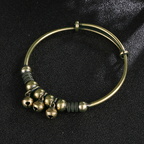✨ BEGRÄNSAD TID: 50 % RABATT! ✨ Justerbart armband med klockor – vintage-mässing, pärlor, klingande ljud, lättviktigt 💫