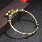 ✨ BEGRÄNSAD TID: 50 % RABATT! ✨ Justerbart armband med klockor – vintage-mässing, pärlor, klingande ljud, lättviktigt 💫