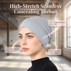 👒 KÖP 1, FÅ 1 GRATIS! ✨ Mjuk, stretchig turbanmössa – mjölkvit, halkfri, mångsidig ✨