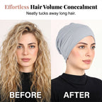 👒 KÖP 1, FÅ 1 GRATIS! ✨ Mjuk, stretchig turbanmössa – mjölkvit, halkfri, mångsidig ✨
