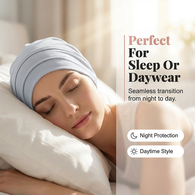 👒 KÖP 1, FÅ 1 GRATIS! ✨ Mjuk, stretchig turbanmössa – mjölkvit, halkfri, mångsidig ✨
