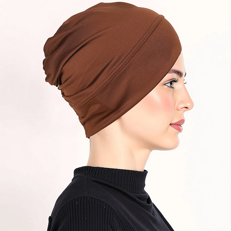 👒 KÖP 1, FÅ 1 GRATIS! ✨ Mjuk, stretchig turbanmössa – mjölkvit, halkfri, mångsidig ✨