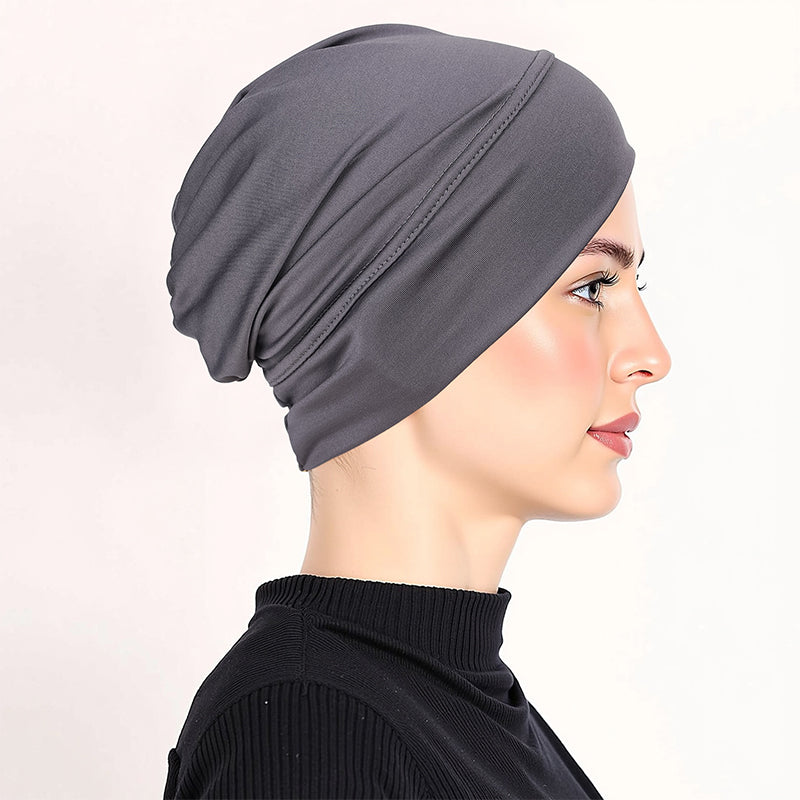 👒 KÖP 1, FÅ 1 GRATIS! ✨ Mjuk, stretchig turbanmössa – mjölkvit, halkfri, mångsidig ✨