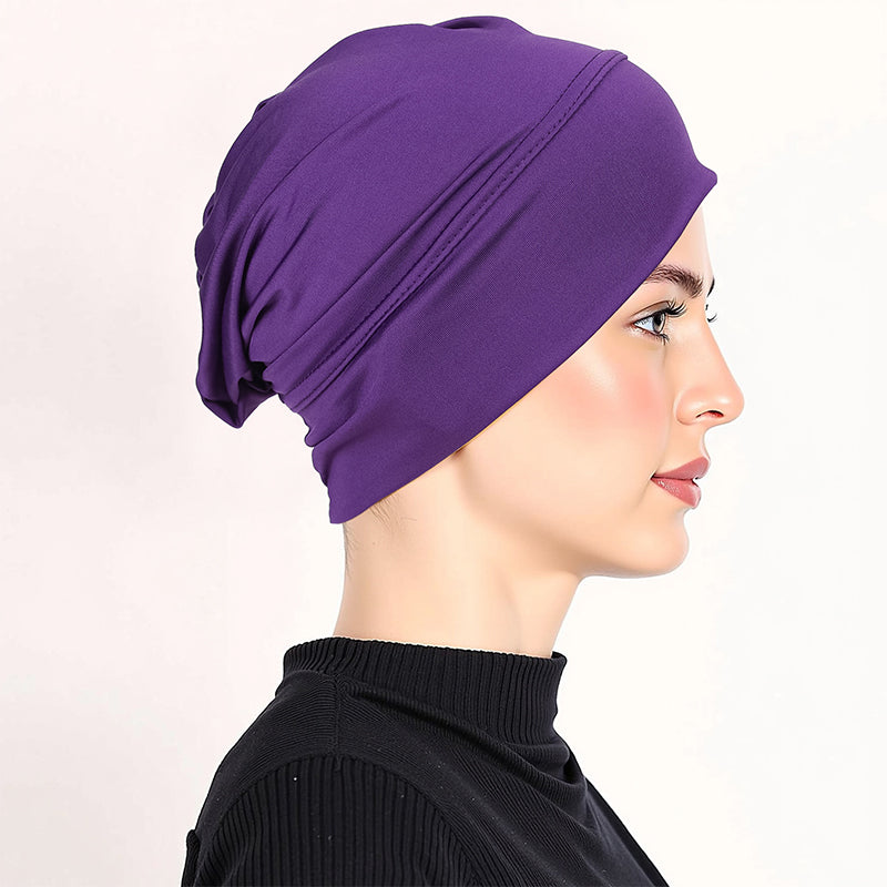 👒 KÖP 1, FÅ 1 GRATIS! ✨ Mjuk, stretchig turbanmössa – mjölkvit, halkfri, mångsidig ✨