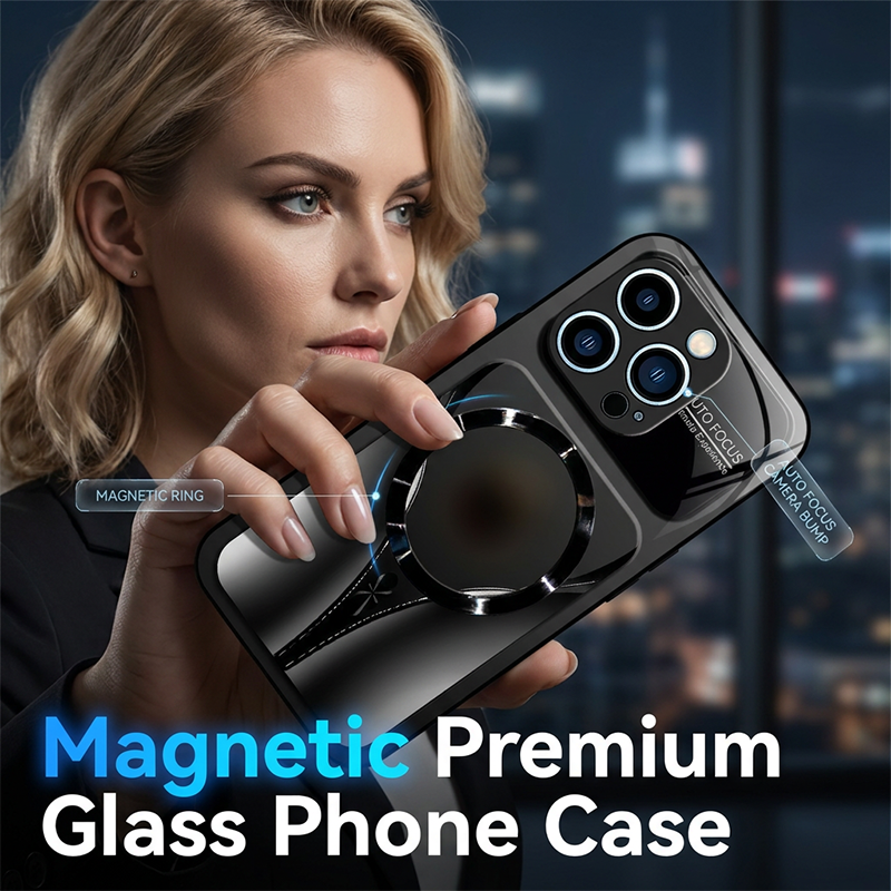 📱 BEGRÄNSAD TID: 50 % RABATT! ✨ Magnetiskt mobilskal i härdat glas – stötsäkert, kompatibelt med MagSafe ✨