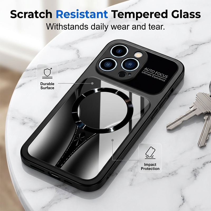 📱 BEGRÄNSAD TID: 50 % RABATT! ✨ Magnetiskt mobilskal i härdat glas – stötsäkert, kompatibelt med MagSafe ✨