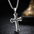 ✝️ Korshalsband med ”Fader vår” – Unisex