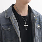 ✝️ Korshalsband med ”Fader vår” – Unisex