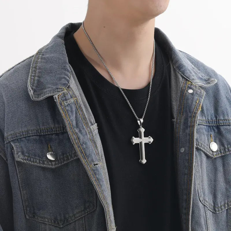 ✝️ Korshalsband med ”Fader vår” – Unisex
