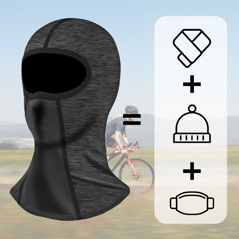 ✨Köp 1, få 1 gratis! – 🏃‍♂️Cykelbalaklava med sval yta – Unisex, UPF 50+, solskydd, andas, torkar snabbt, ansiktsskydd och vindtät