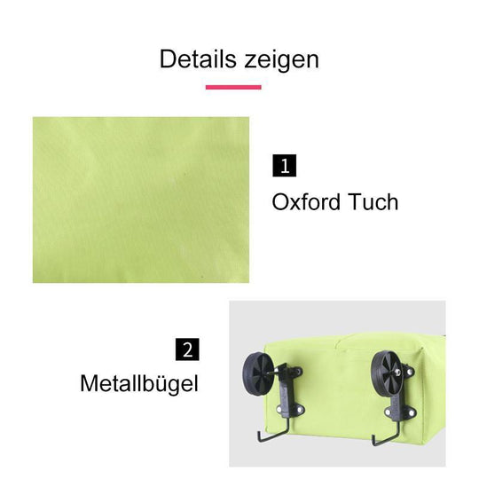 2-i-1 hopfällbar kundvagn