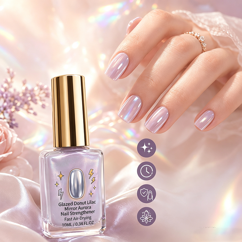 🎉 2026-rea — Över 24 700 sålda!💅 Lilac Glossy Mirror nagelförstärkar