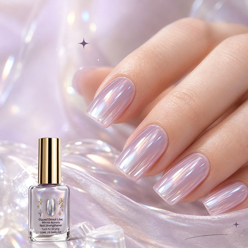 🎉 2026-rea — Över 24 700 sålda!💅 Lilac Glossy Mirror nagelförstärkar