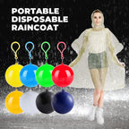 🌧️ Bärbar, engångsregnrock – ✨ Fjäderlätt, omedelbart skydd och en smidig, bekymmersfri utflykt 🎒🏕️