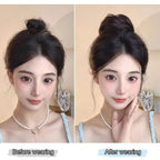 💁‍♀️Quick‑Fit Voluminous Hair Wrap | Realistisk syntetisk hårknut för vardagsbruk och festliga tillfälle