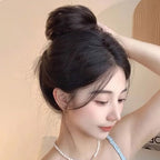 💁‍♀️Quick‑Fit Voluminous Hair Wrap | Realistisk syntetisk hårknut för vardagsbruk och festliga tillfälle
