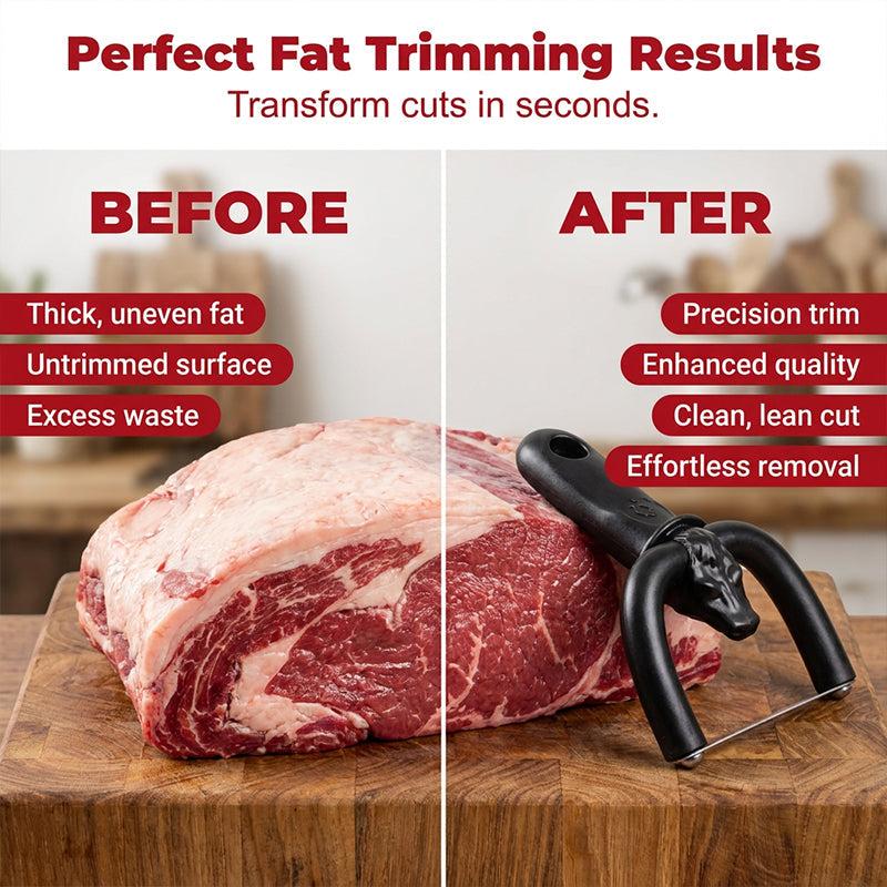 🔥50 % RABATT! 🥩 Handhållen fettskärare för nöt- och fläskkött, bärbart verktyg för att ta bort köttfett, smidigt köksredskap för grillning som underlättar trimning av briske