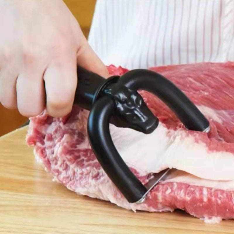 🔥50 % RABATT! 🥩 Handhållen fettskärare för nöt- och fläskkött, bärbart verktyg för att ta bort köttfett, smidigt köksredskap för grillning som underlättar trimning av briske