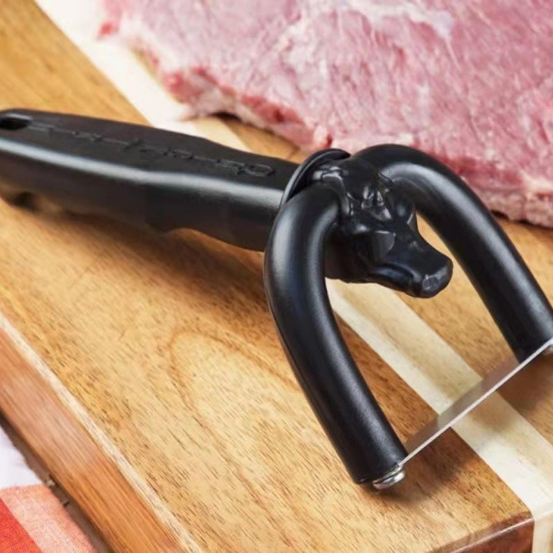 🔥50 % RABATT! 🥩 Handhållen fettskärare för nöt- och fläskkött, bärbart verktyg för att ta bort köttfett, smidigt köksredskap för grillning som underlättar trimning av briske