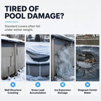 ❄️ 50 % RABATT UNDER BEGRÄNSAD TID! ✨ Rund uppblåsbar luftkudde för vinterförvaring av pool – minskar istrycket, vinterskydd för poolen