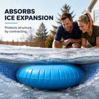 ❄️ 50 % RABATT UNDER BEGRÄNSAD TID! ✨ Rund uppblåsbar luftkudde för vinterförvaring av pool – minskar istrycket, vinterskydd för poolen
