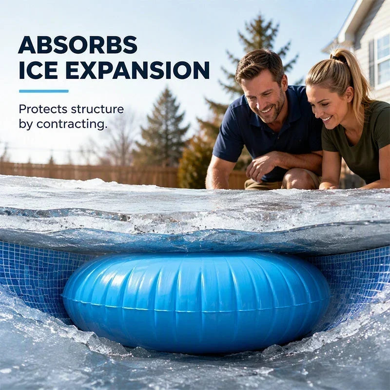 ❄️ 50 % RABATT UNDER BEGRÄNSAD TID! ✨ Rund uppblåsbar luftkudde för vinterförvaring av pool – minskar istrycket, vinterskydd för poolen