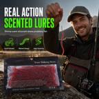 🎣 50 % RABATT UNDER BEGRÄNSAD TID! ✨ Simulerade mjuka fiskebeten i form av daggmaskar – doftande, naturtrogna, hållbara